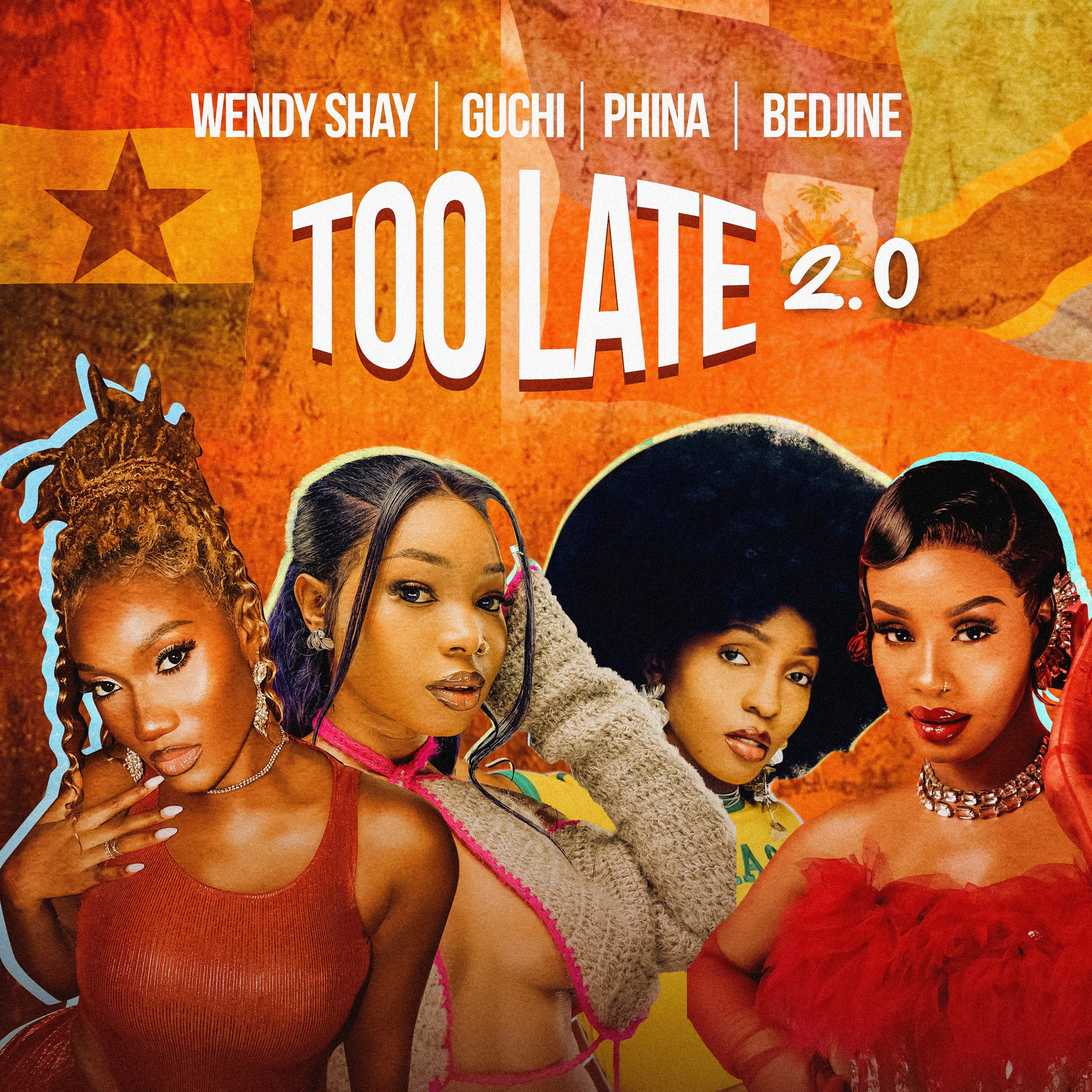 Wendy Shay - Too Late (Remix) Ft Guchi, Bedjine & Phina